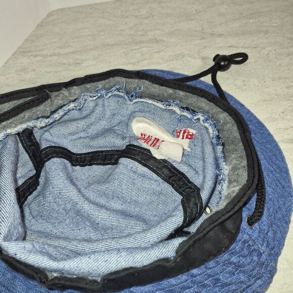 Nike Air Blue Bucket Hat with Draw String At Neck - Picture 6 of 6